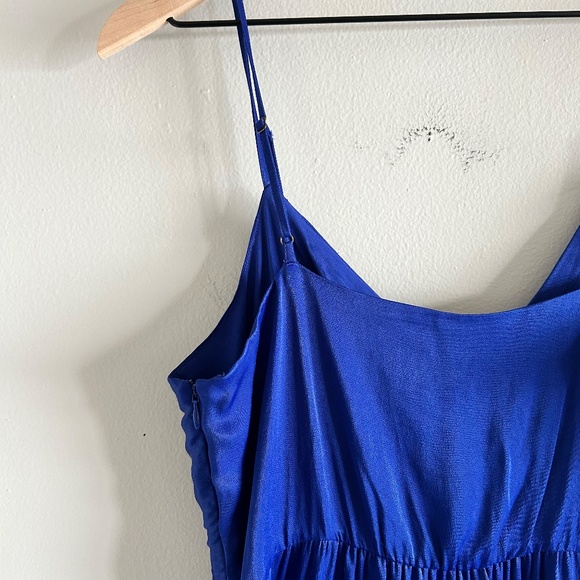 Anthropologie — Giverny Midi Slip Dress (Blue) — Size 8 - Picture 12 of 16
